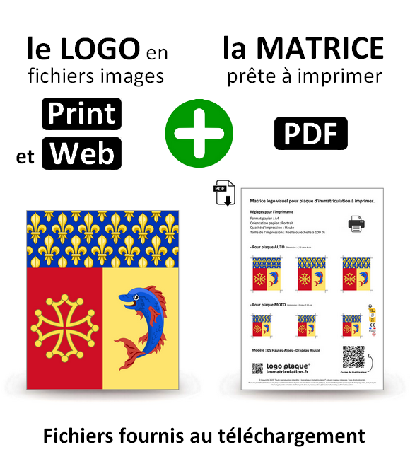 05 Hautes-Alpes - Drapeau Ajusté