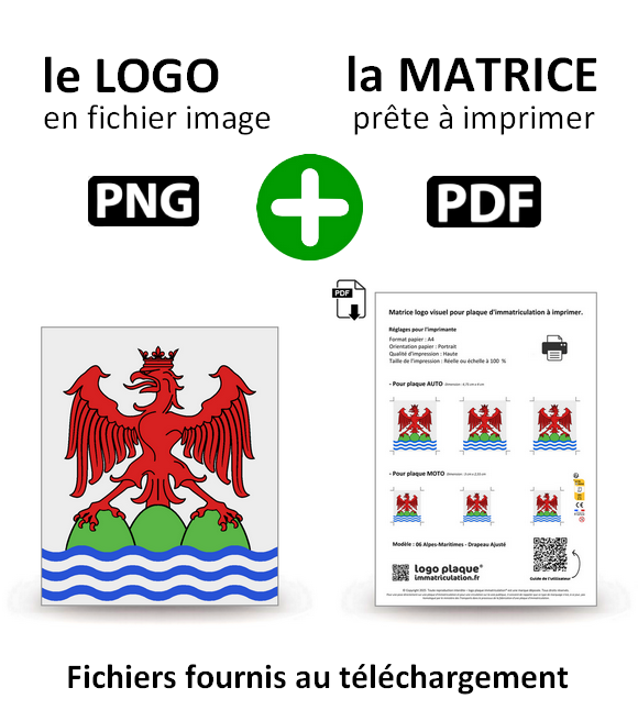 06 Alpes-Maritimes - Drapeau Ajusté