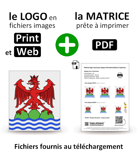 06 Alpes-Maritimes - Drapeau Ajusté
