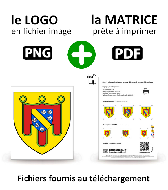 15 Cantal - Blason