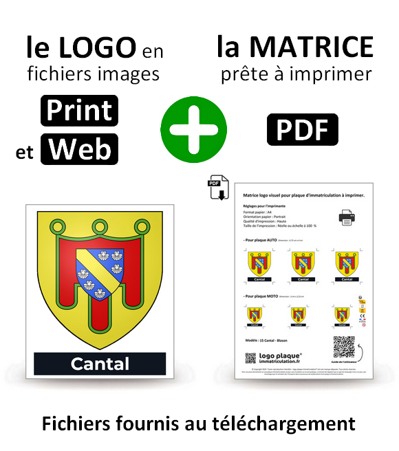 15 Cantal - Blason