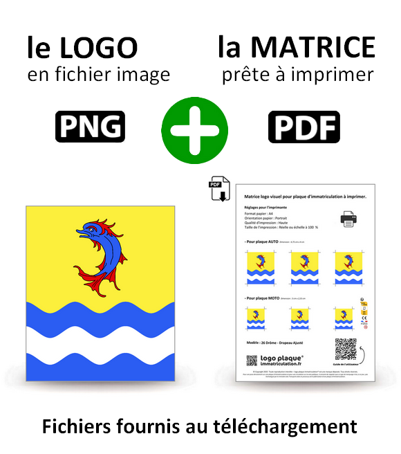 26 Drôme - Drapeau Ajusté