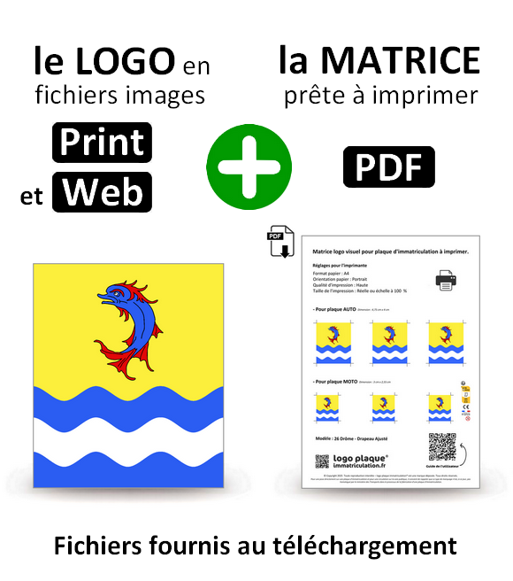 26 Drôme - Drapeau Ajusté