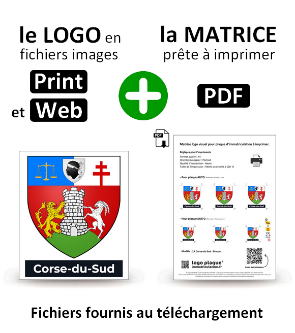 2A Corse-du-Sud - Blason
