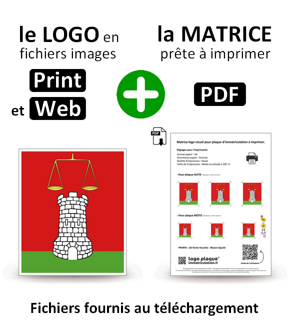 2A Porto-Vecchio - Blason Ajusté