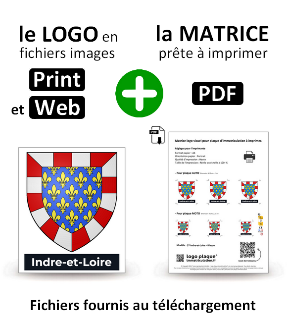 37 Indre-et-Loire - Blason