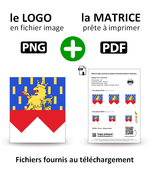 39 Jura - Drapeau Ajusté