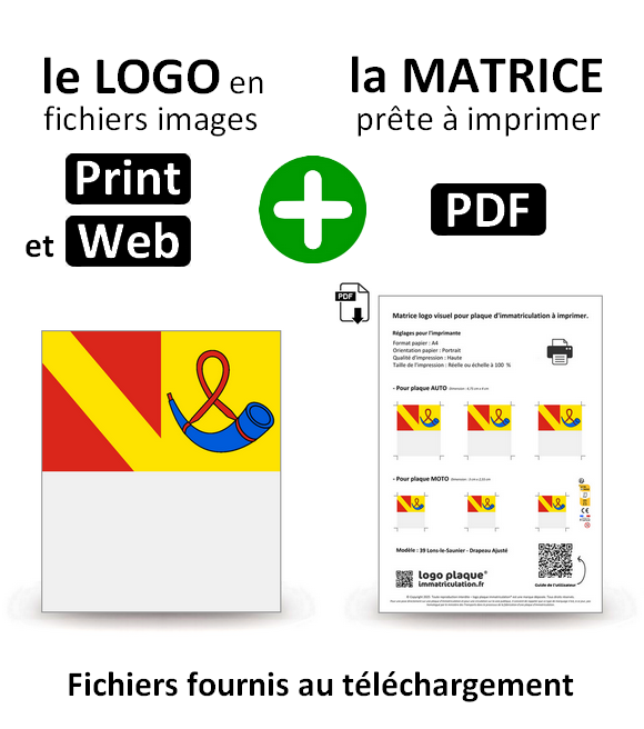 39 Lons-le-Saunier - Adjusted Flag