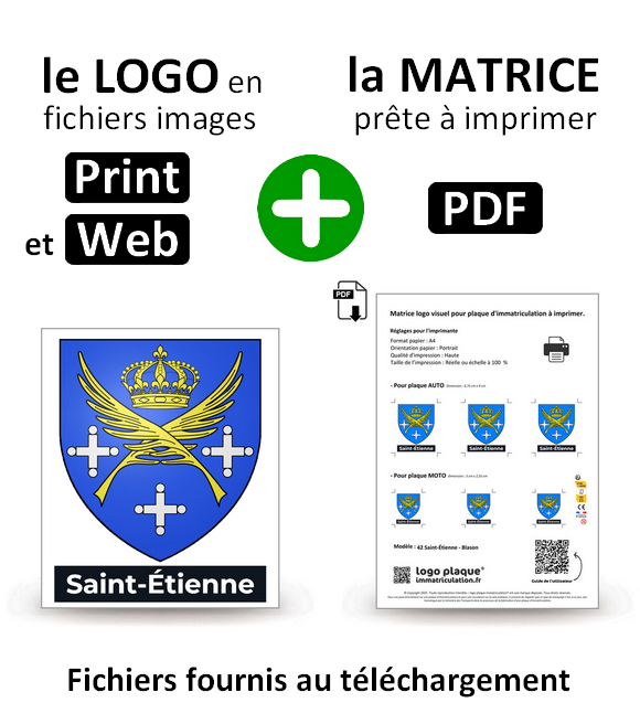 42 Saint-Étienne - Blason