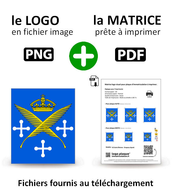 42 Saint-Étienne - Drapeau Ajusté