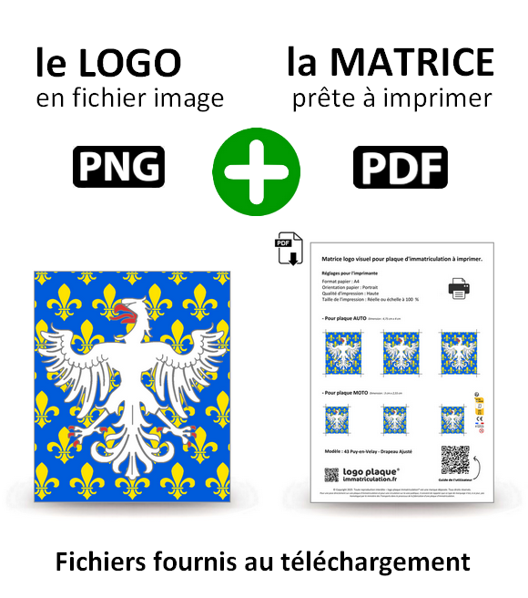 43 Puy-en-Velay - Drapeau Ajusté