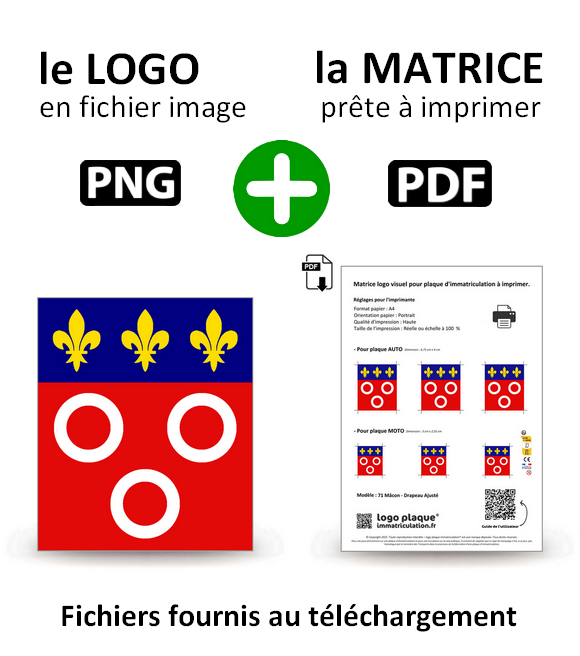 71 Mâcon - Drapeau Ajusté