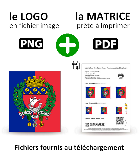 75 Paris - Drapeau Ajusté