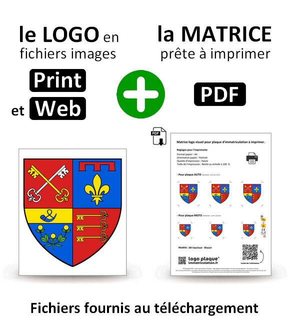 84 Vaucluse - Blason