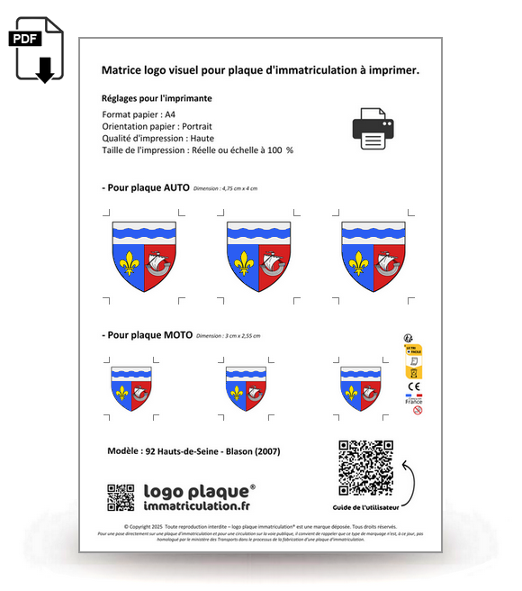 92 Hauts-de-Seine - Blason (2007)