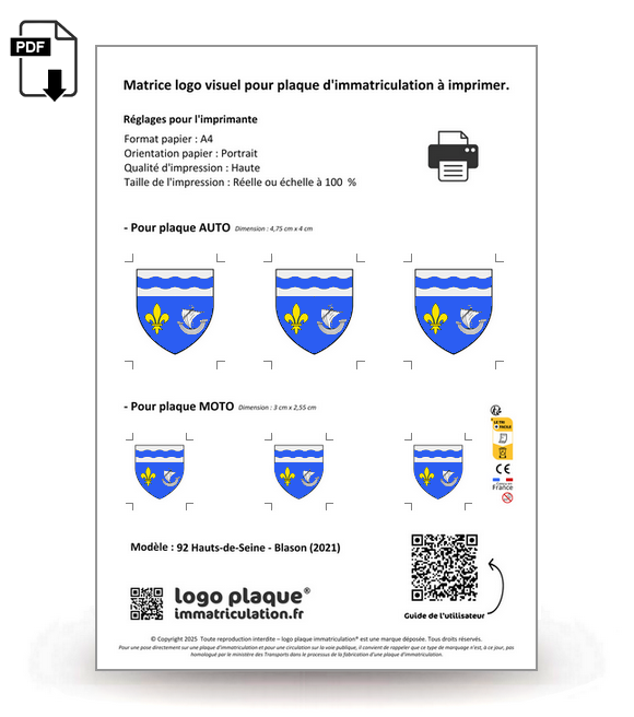 92 Hauts-de-Seine - Blason (2021)