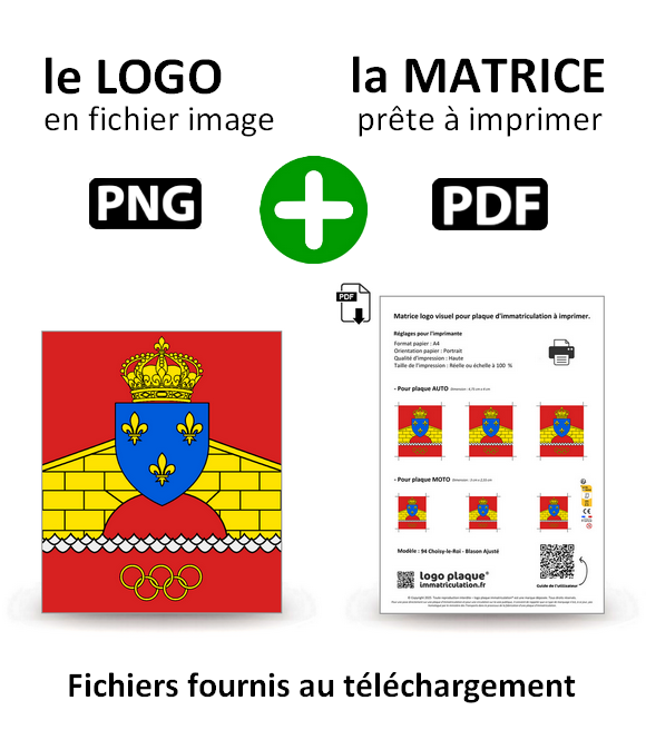 94 Choisy-le-Roi - Blason Ajusté