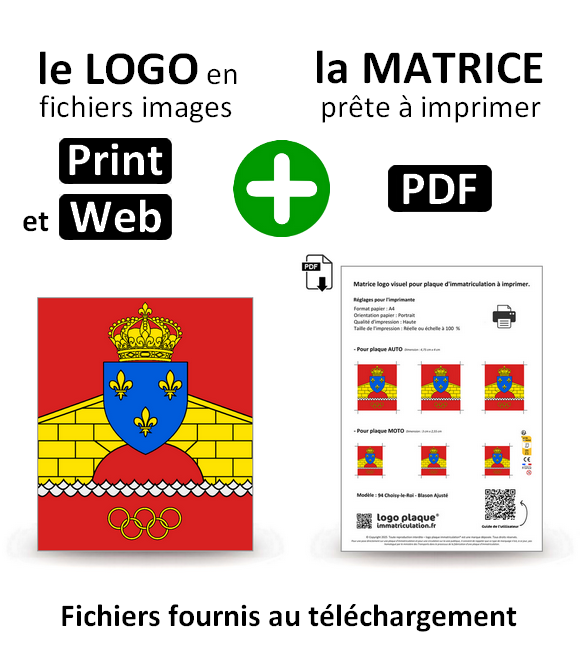 94 Choisy-le-Roi - Blason Ajusté
