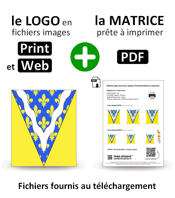 94 Val-de-Marne - Drapeau Ajusté