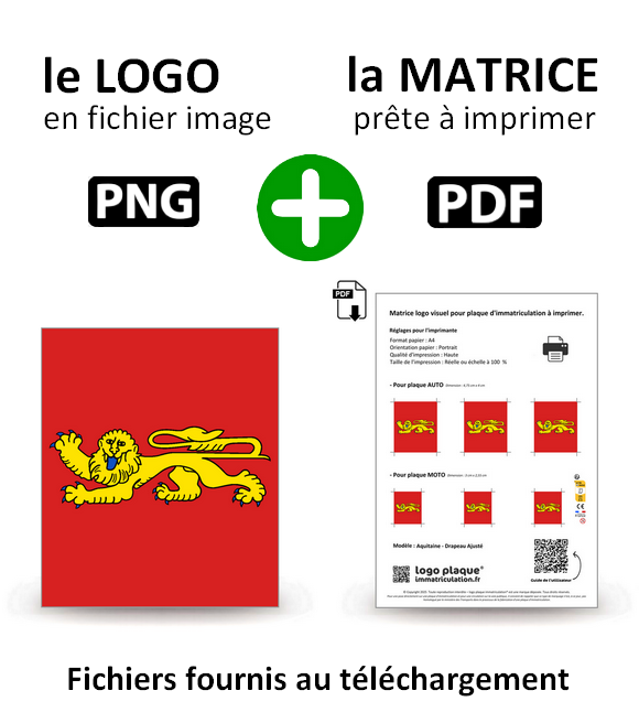 Aquitaine - Drapeau Ajusté