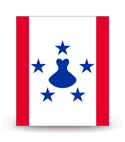 Archipel des Australes - Drapeau Ajusté