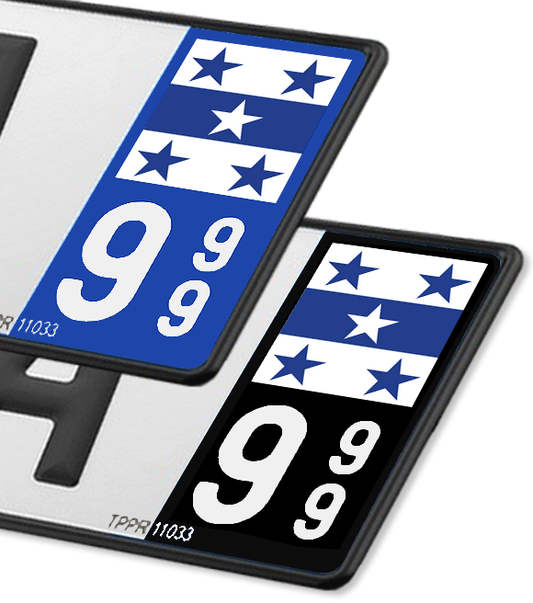 Archipel des Gambier - Drapeau Ajusté