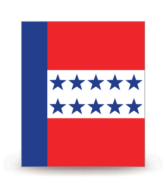 Archipel des Tuamotu - Drapeau Ajusté