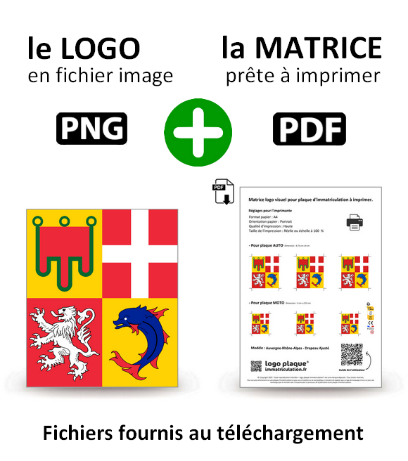 Auvergne-Rhône-Alpes - Drapeau Ajusté