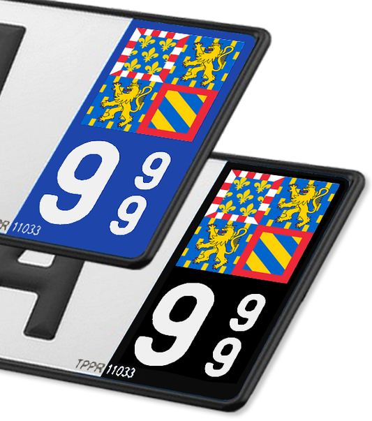 Bourgogne-Franche-Comté - Drapeau Ajusté