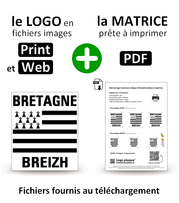 Bretagne - Drapeau Ajusté