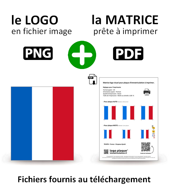 France - Drapeau Ajusté G