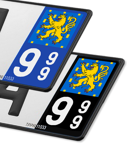 Franche-Comté - Drapeau Ajusté