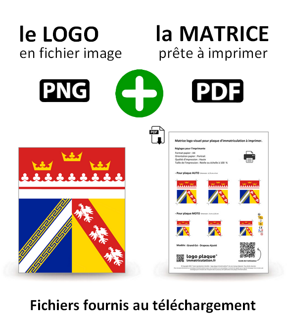 Grand-Est - Drapeau Ajusté