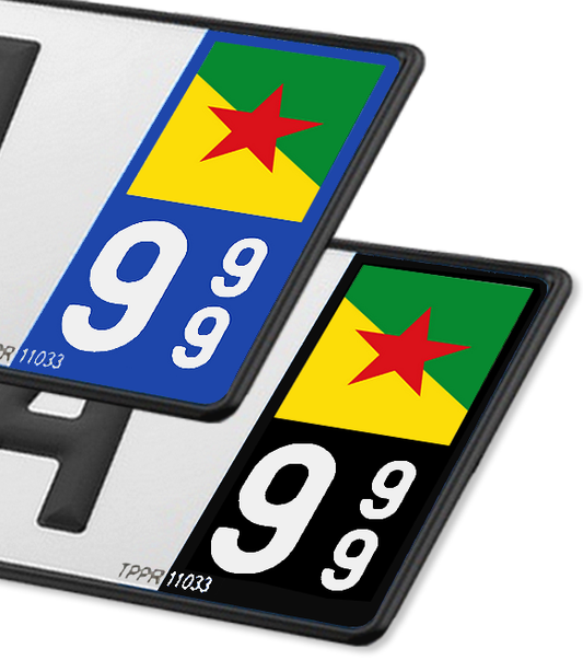 Guyane - Drapeau Ajusté