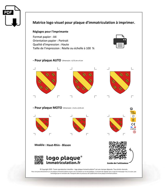 Haut-Rhin - Blason