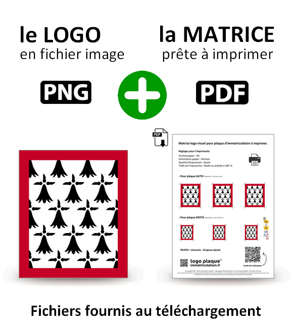 Limousin - Drapeau Ajusté