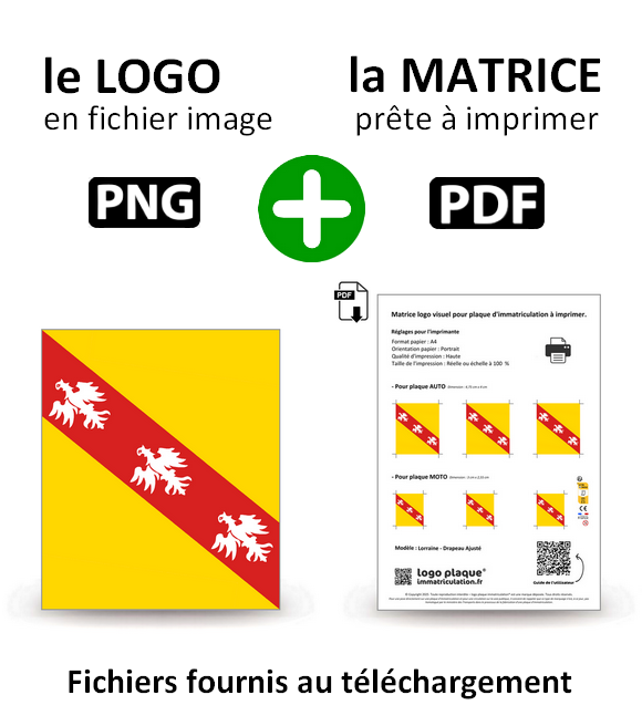 Lorraine - Drapeau Ajusté