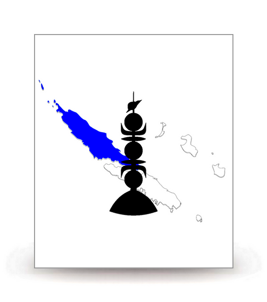 Nouvelle-Calédonie - Province Nord Drapeau Ajusté
