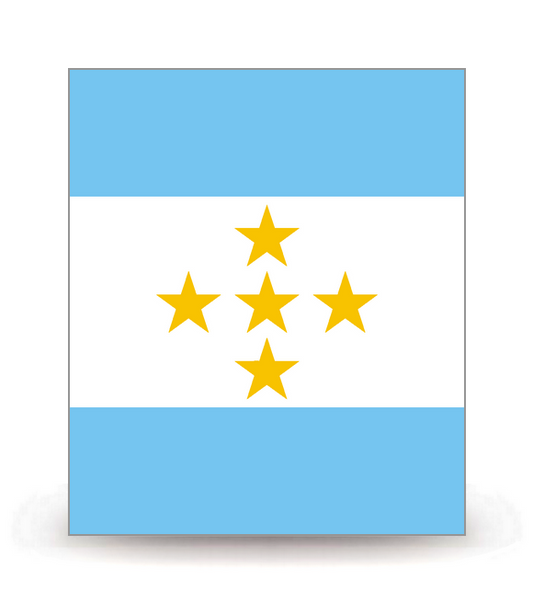 Polynésie Français - Drapeau Indépendantiste Ajusté