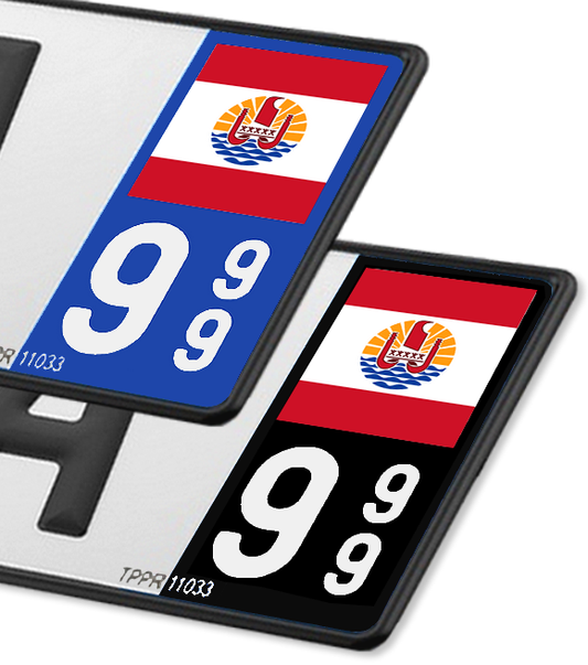 Polynésie Française - Drapeau Ajusté