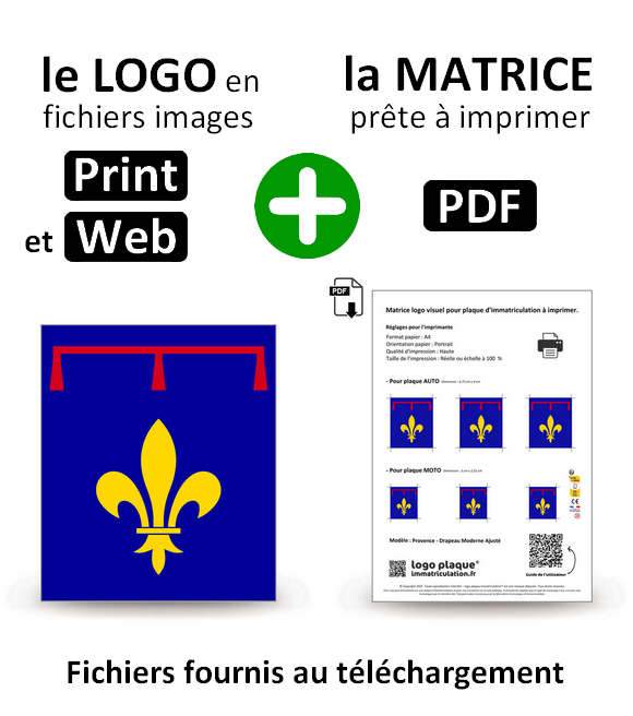 Provence - Drapeau Moderne Ajusté