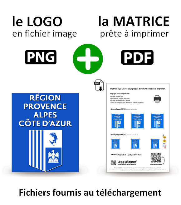 Région Sud - LogoType 2019 Blanc
