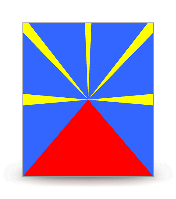 Réunion - Drapeau Ajusté