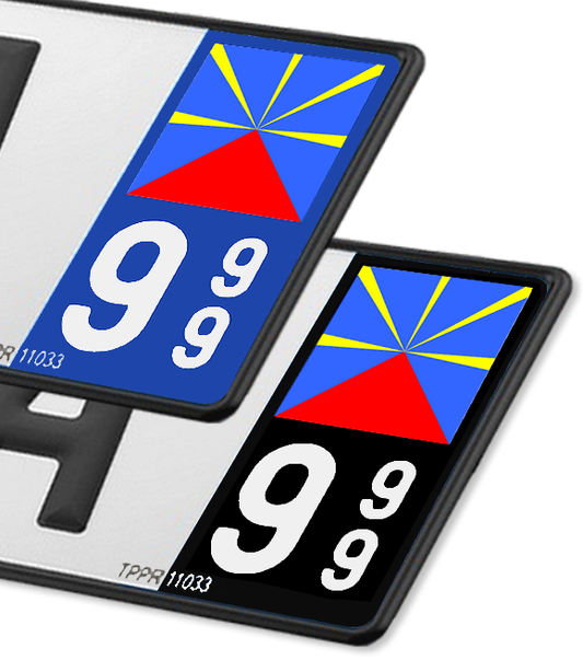 Réunion - Drapeau Ajusté