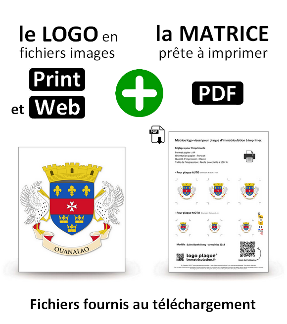 Saint-Barthélemy - Coat of Arms 2014