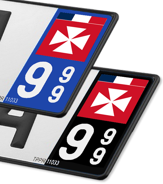 Wallis-et-Futuna - Drapeau Uvéa Ajusté