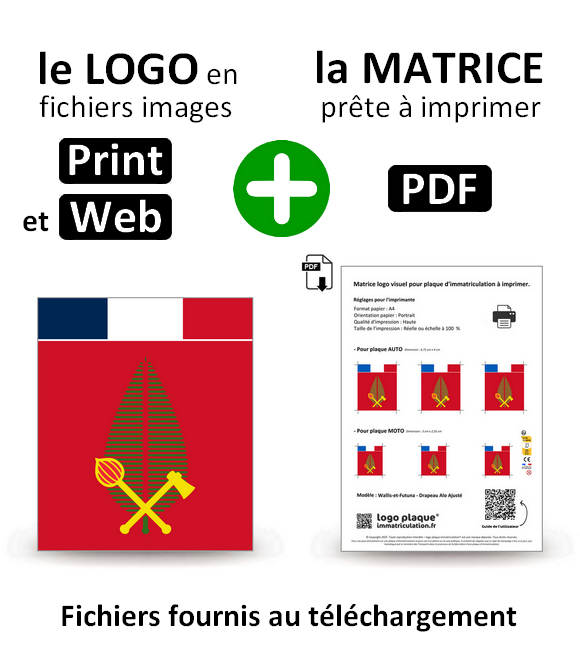 Wallis-et-Futuna - Drapeau Alo Ajusté