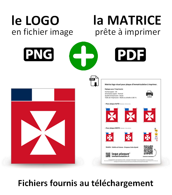 Wallis-et-Futuna - Drapeau Uvéa Ajusté