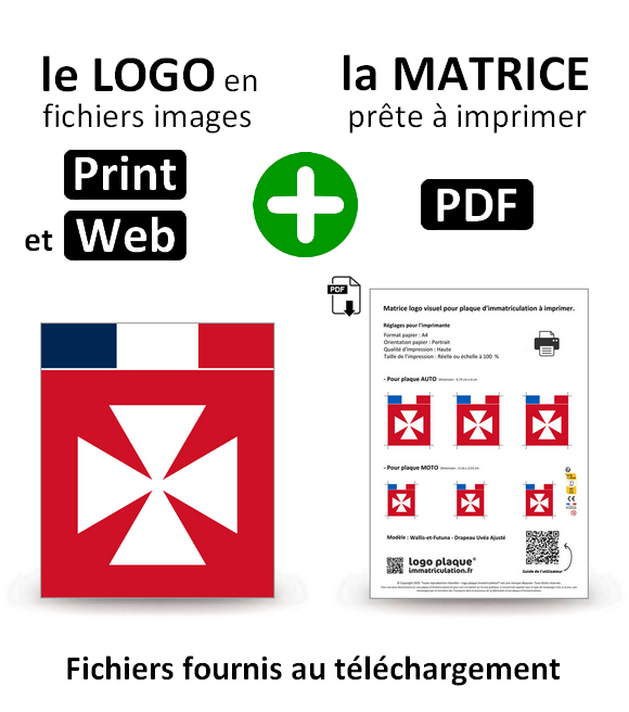 Wallis-et-Futuna - Drapeau Uvéa Ajusté