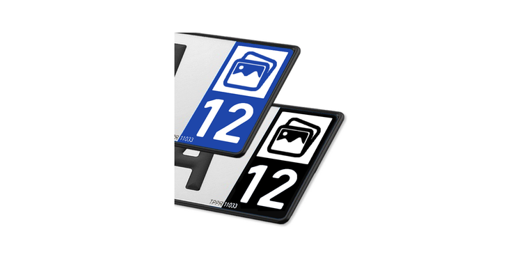 Collection 12 Aveyron - Autocollant plaque immatriculation®